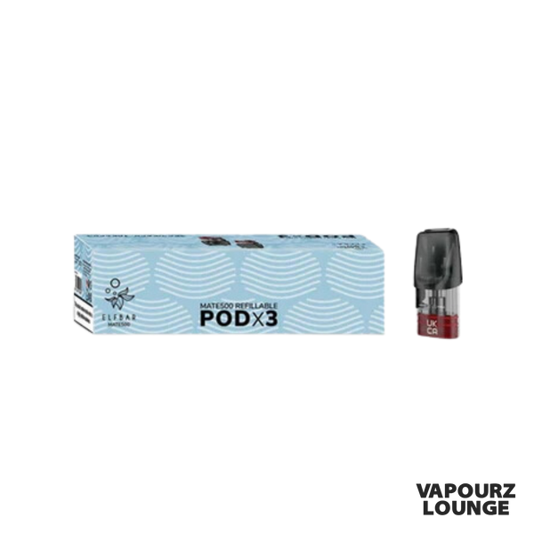 Elf Bar P1 Mate 500 Empty 1.6ml Vape Pods 3 pack