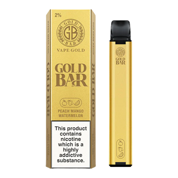 Gold Bar Disposable Vape - 600 Puffs