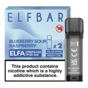 Blueberry Sour Raspberry Elfa Prefilled Pod by Elf Bar