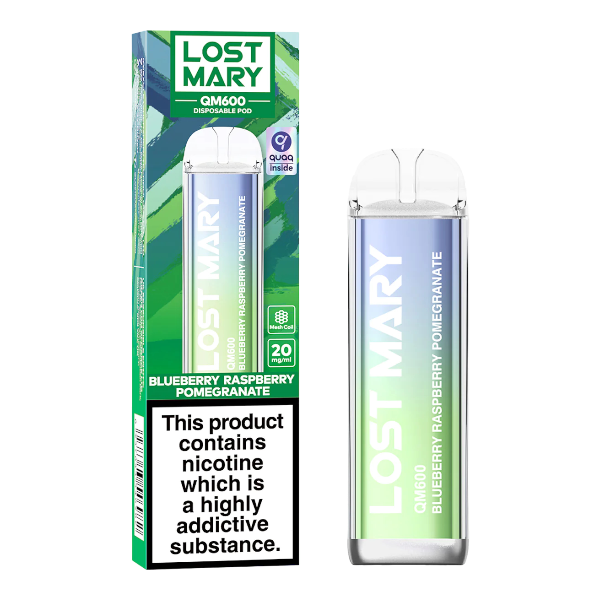 Blueberry Raspberry Pomegranate Lost Mary QM600 Disposable Vape