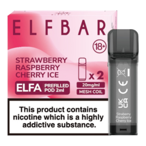 Strawberry Raspberry Cherry Ice Elfa Prefilled Pod by Elf Bar