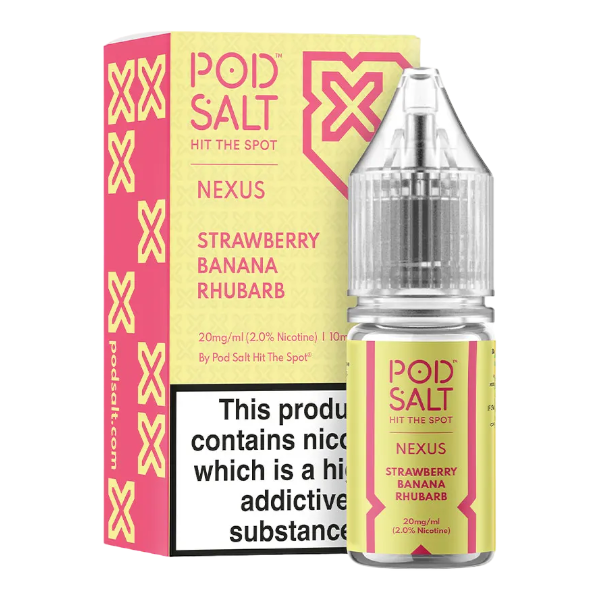 Nexus Strawberry Banana Rhubarb 10ml Nicotine Salt E-Liquid