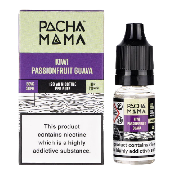 Pacha Mama Kiwi Passion Fruit Guava Nic Salt 10ml
