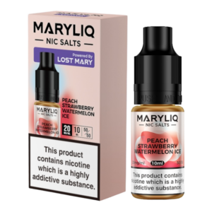 LOST MARY MARYLIQ Peach Strawberry Watermelon Ice 10ml Nicotine Salt E-Liquid