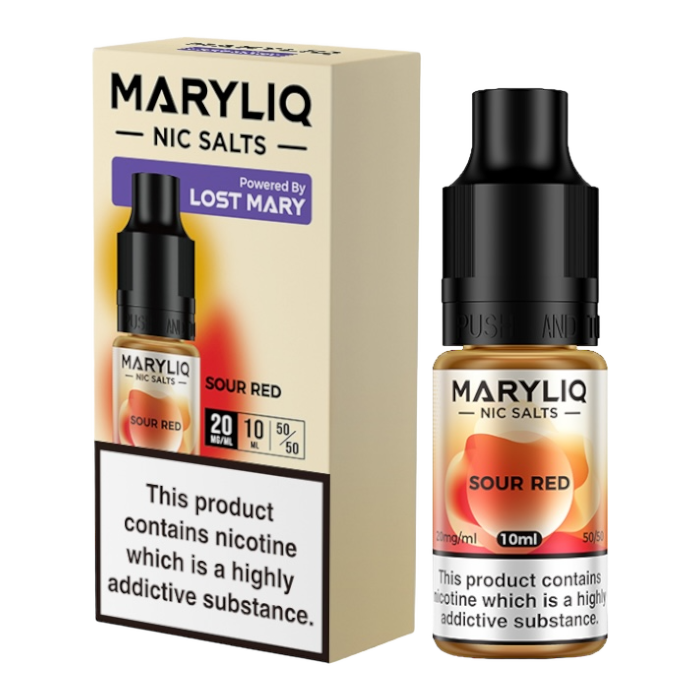LOST MARY MARYLIQ Sour Red 10ml Nicotine Salt E-Liquid
