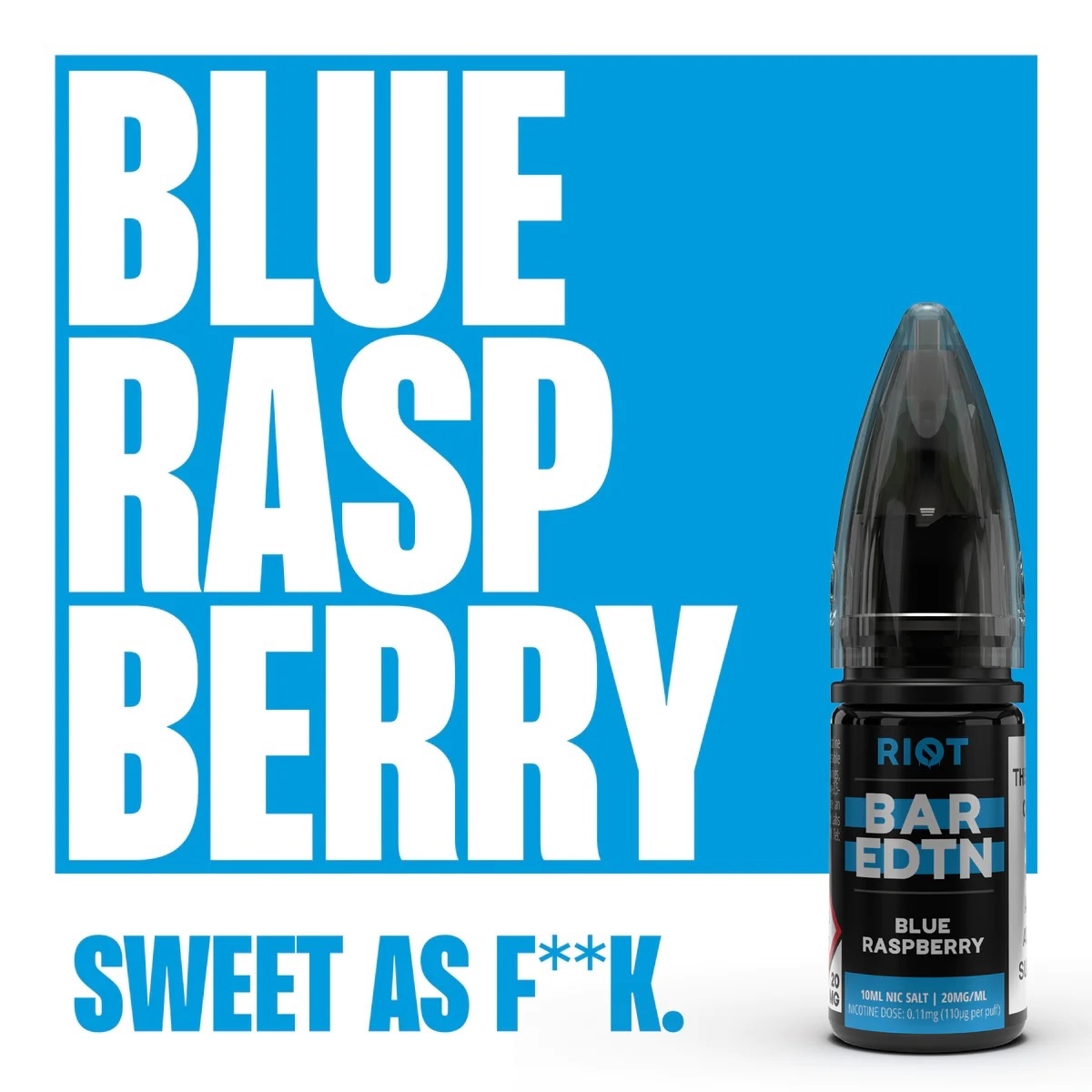 RIOT BAR EDTN BLUE RASPBERRY 10ml Nicotine Salt E-Liquid