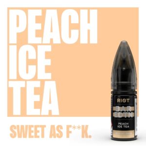 RIOT BAR EDTN PEACH ICE TEA 10ml Nicotine Salt E-Liquid