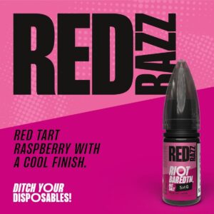 RIOT BAR EDTN RED RAZZ 10ml Nicotine Salt E-Liquid